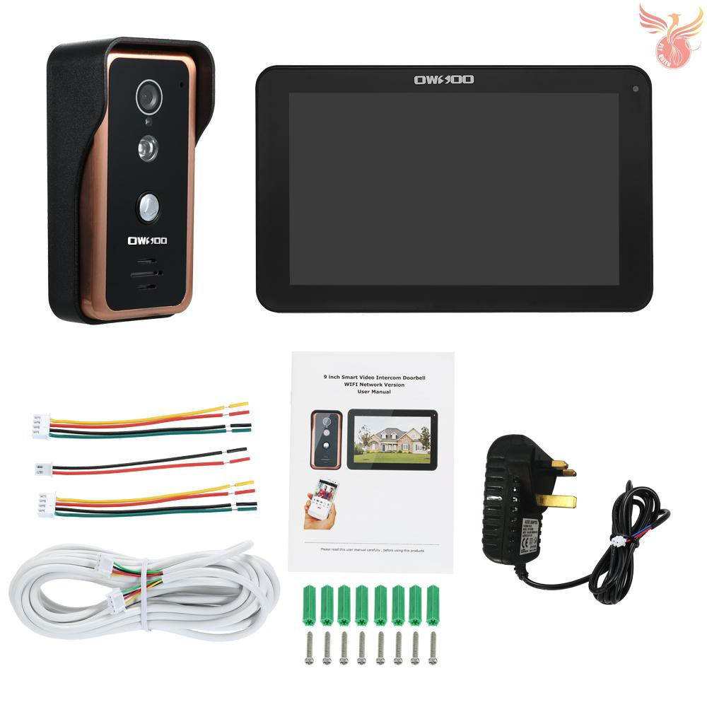 7/" Wifi Wireless//Wired Video Door Phone Doorbell Intercom System 1000TVL Camera