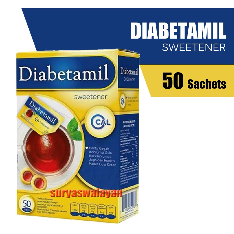 

Diabetamil Sweetener 50 Sachet x 1 gr