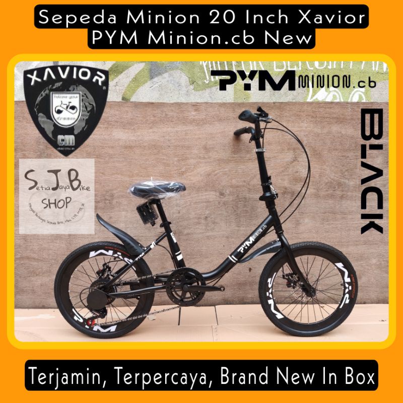 Sepeda Minion 20 Inch XAVIOR PYM Minion.CB New Steel Hi-Ten Stang Lipat 7 Speed