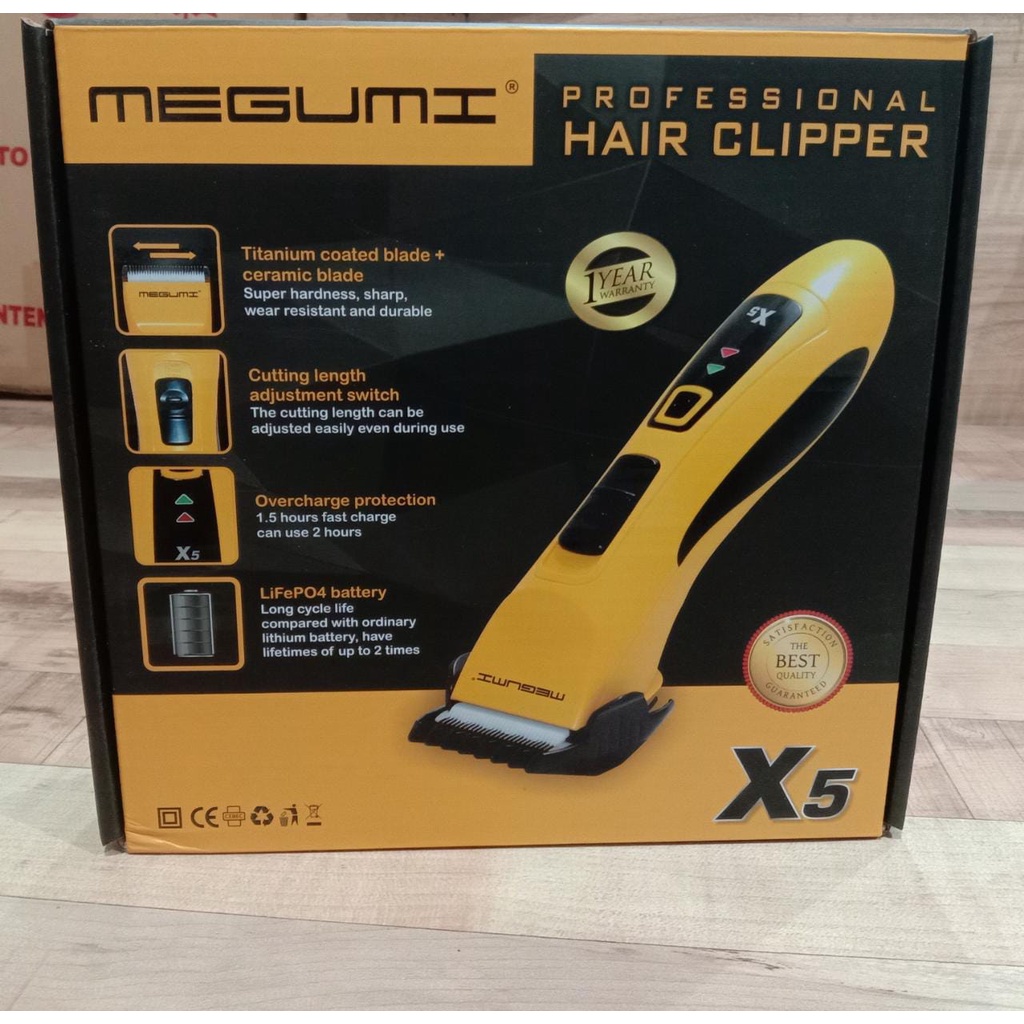 MEGUMI PROFESSIONAL HAIR CLIPPER X5