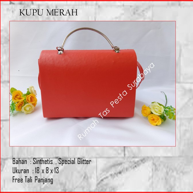 Tas Slempang,Tas Etnik,Tas Kekinian,KUPU MERAH