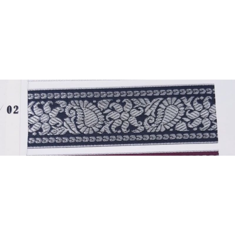 PITA RENDA MOTIF BATIK LEBAR 5CM PER ROLL ISI 20 YARD BAHAN KAIN