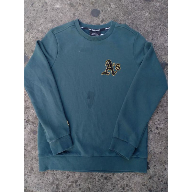 crewneck mlb a's second