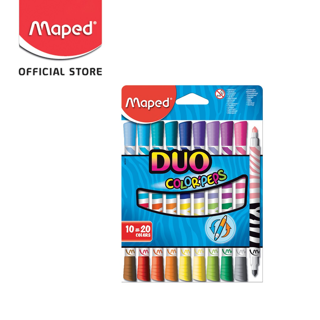 

Maped Felt Pen Spidol Dua Warna 10' - Cardboard