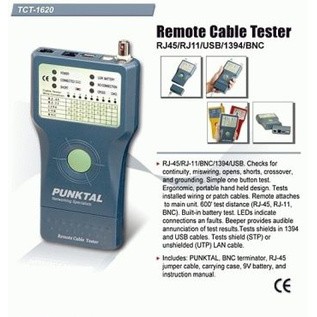 Goldtool Lan Tester Punktal TCT-1620 UTP BNC USB