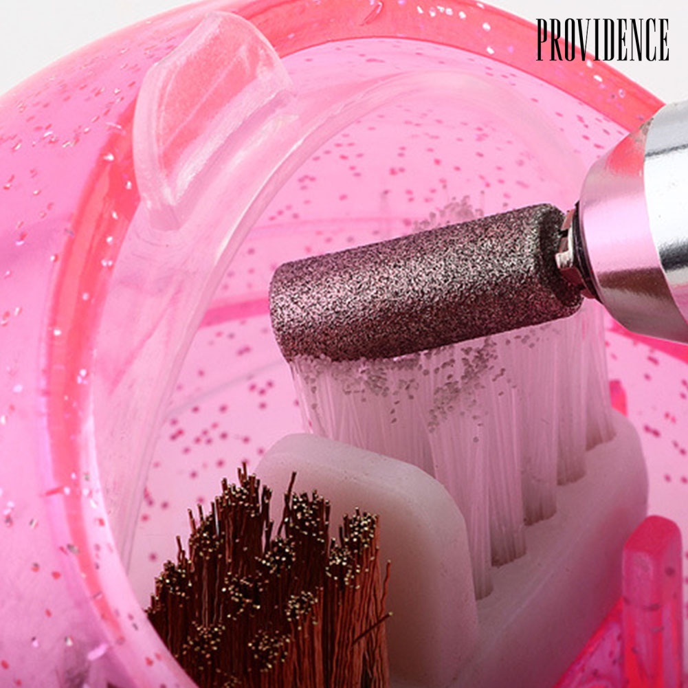 Providence Kotak Penyimpanan / Pembersih Brush Nail Art / Manicure Profesional Portable Bahan Plastik