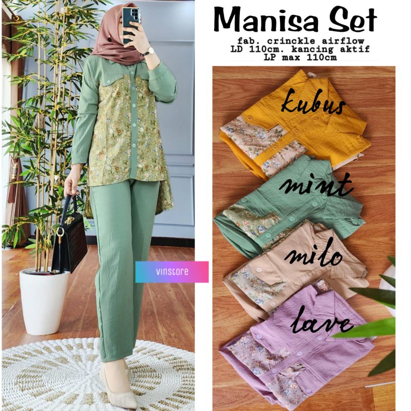 setelan wanita terbaru manisa set by vinstore