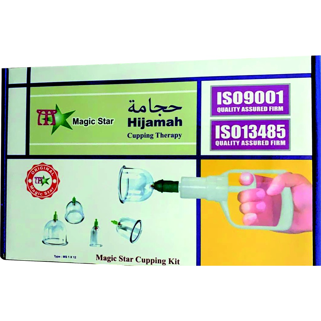 Kop Angin Isi 12 Kop Original Murah Tebal Lengkap / Alat Bekam isi 12 pcs Magic Star Cupping Therapy
