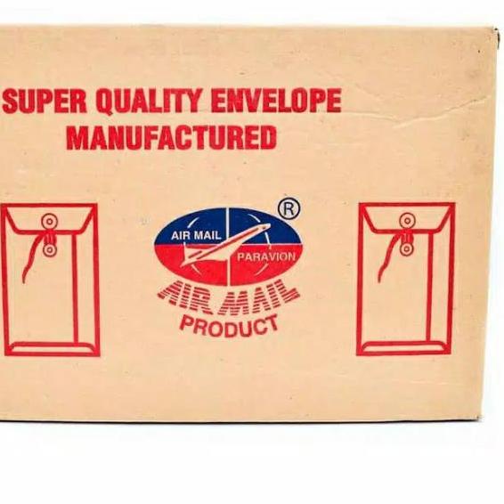 

10.10 STOK READY Amplop Tali Coklat Air Mail Folio ( F4 )
