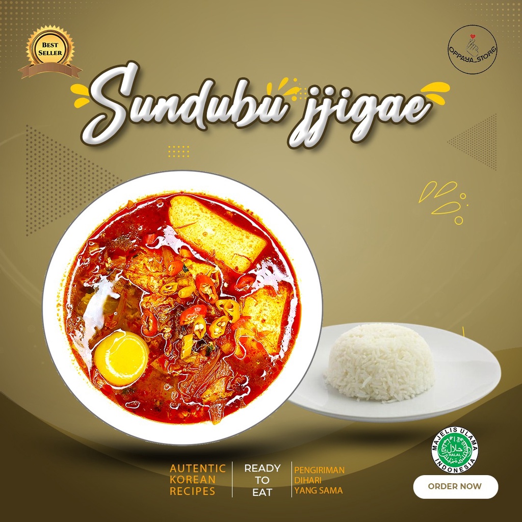 

Sundubu Jjigae set Complate (Soup Tahu Pedas) Sudah Siap Makan Instant