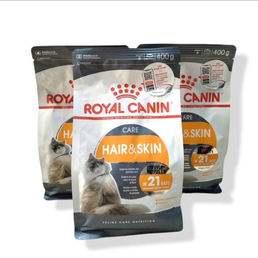 Makanan Kucing Royal Canin RC Hair and Skin Care 400gr Freshpack