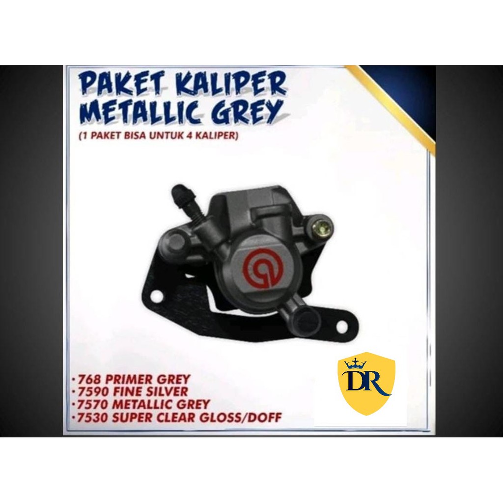 Paket promo Cat Kaliper Metallic Grey Sapporo / Cat Semprot