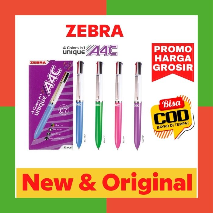 

Pulpen Zebra A4C 0.7 / A4C07 Warna Warni