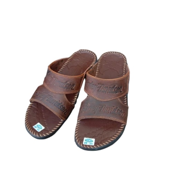 Sandal pria kulit sampai alas.