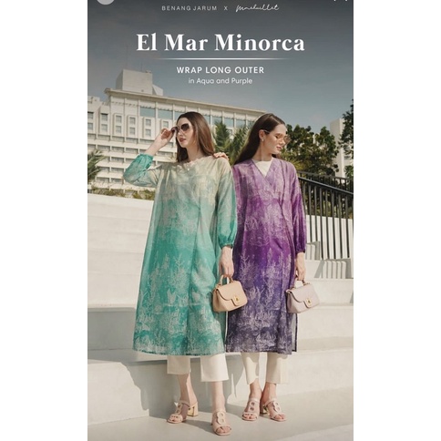 El Mar Minorca Wrap Long Outer (AQUA S)