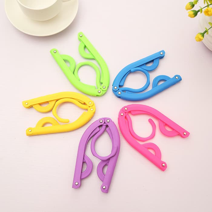 Hanger Baju Lipat Jemuran Portable Laundry Gantungan jemur Pakaian Top