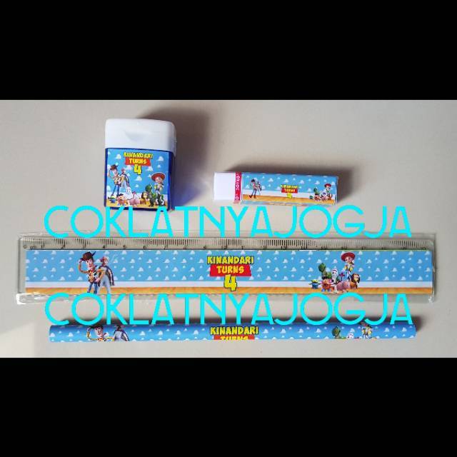 

(PO 13 hari,MINIMAL 12 set) Birthday Souvenir Alat Tulis Isi 4 Tema Toy Story