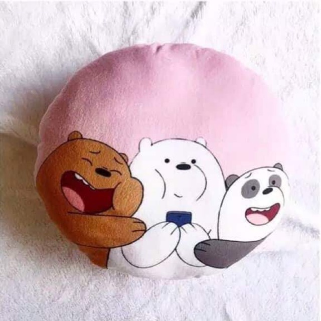 Bantal Bulat Karakter Panda