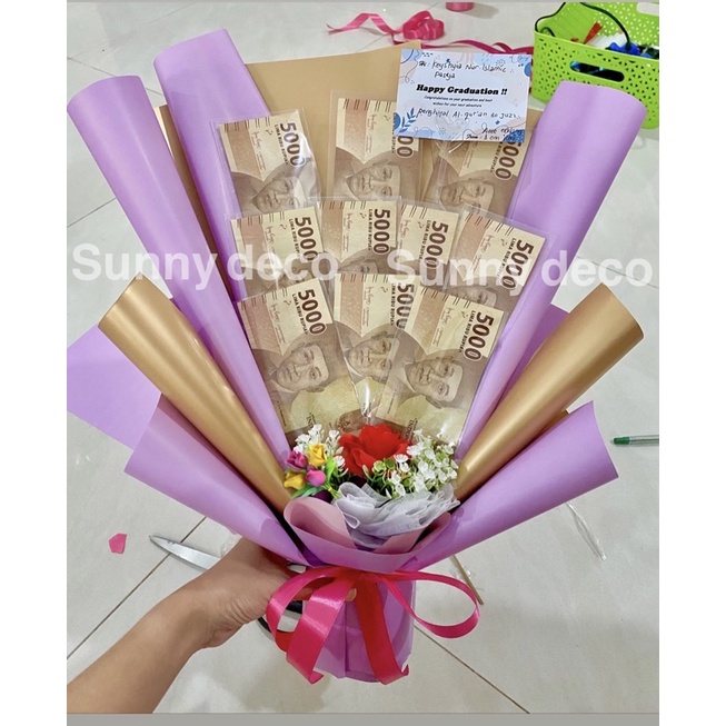 [CUSTOM] Buket uang asli | MONEY CAKE| bucket ulang tahun | HADIAH | WISUDA | buket bunga| BUNGA UANG KERTAS | bucket murah | BUKET PREMIUM