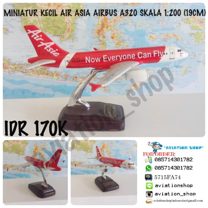 Miniatur Pesawat Garuda - Diecast Pesawat Jet - Diecast Pesawat Miniatur Diecast Pesawat Air Asia