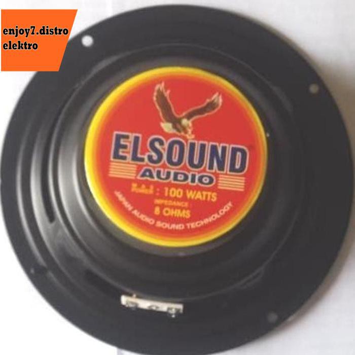 Speaker Woofer Elsound 6" Max 100Watt 8 Ohm Mb Bishele88 Berkualitas