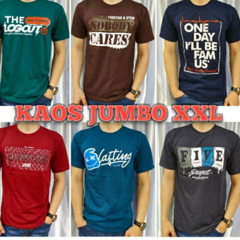 Bigsize Kaos Jumbo XXL Kaos Santai Kaos Harian