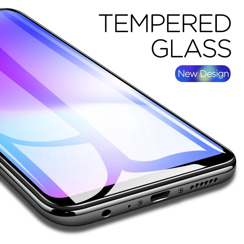 Tempered Glass Pelindung Layar Xiaomi Redmi Note 8 8 Pro Full Cover