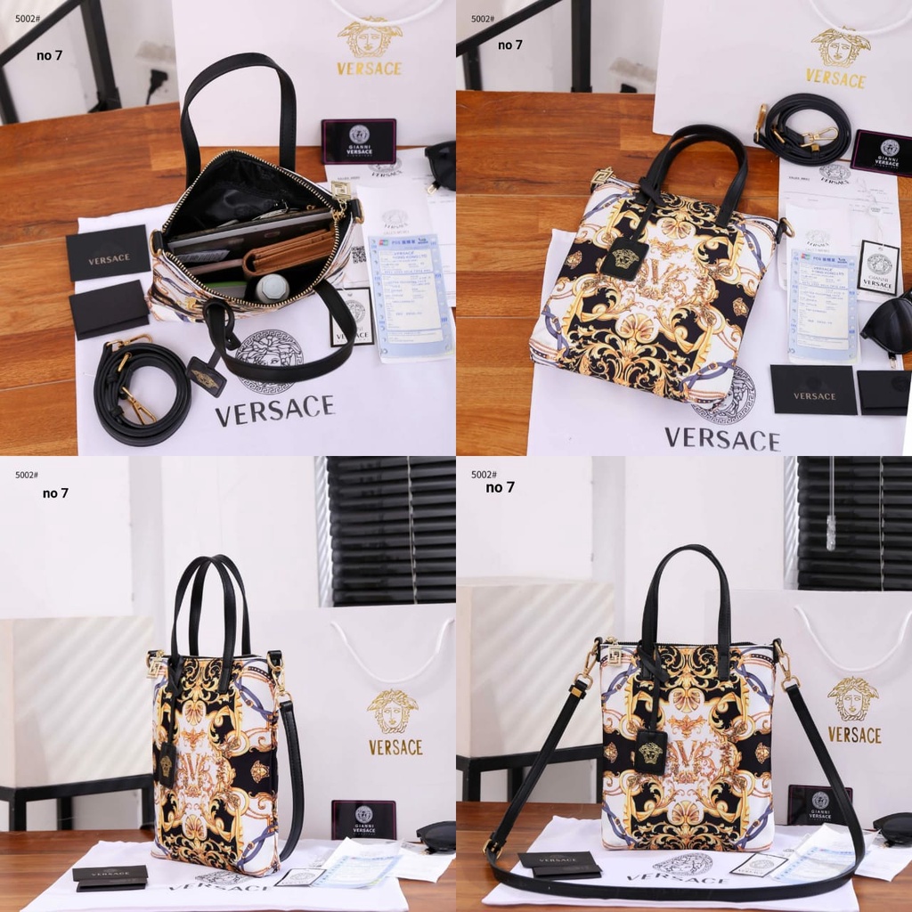 V Medusa Amplified Print Mini Tote Bag V-5002