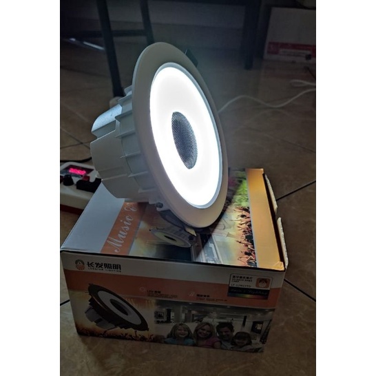 DOWNLIGHT LED 12W PUTIH 5IN + SPEAKER / LAMPU DOWNLIGHT 220V / SPEAKER