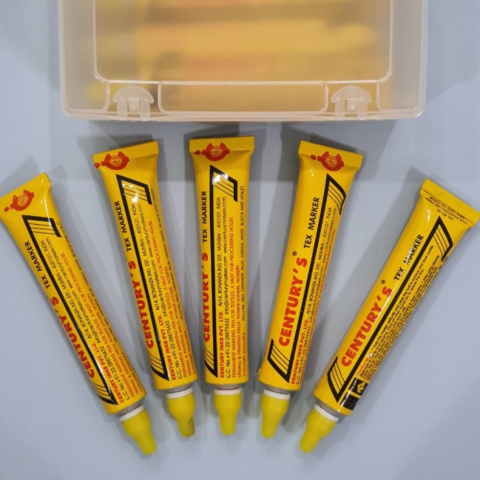 

Kekinian MARKPEN CENTURY TEX MARKER / TEXTILE MARKER (YELLOW) +l=