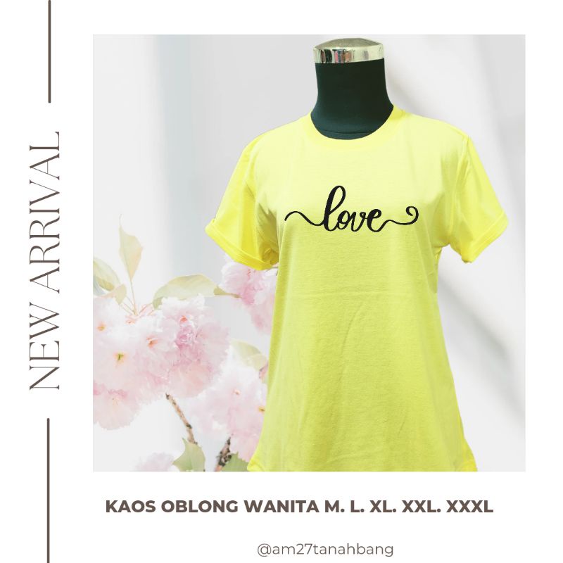 Kaos Cewek Remaja-Dewasa-Jumbo &quot;Love&quot; Couple-an Bunda &amp; Anak