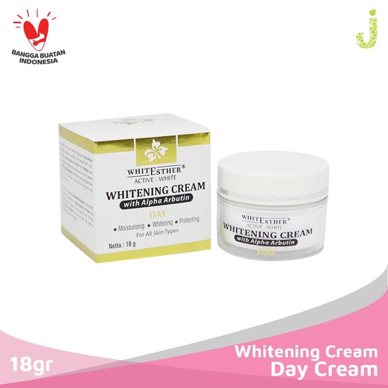 Bpom WHITESTHER ACTIVE WHITE WHITENING DAY CREAM FOR ALL SKIN TYPES