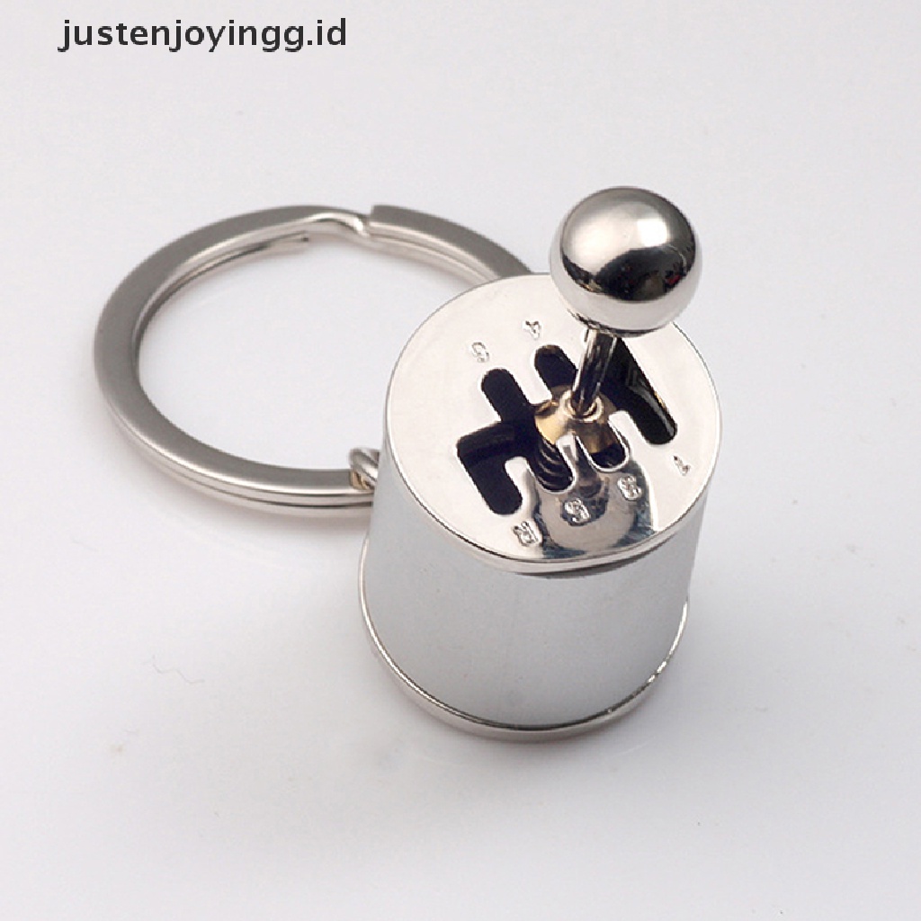 1 Pc Gantungan Kunci Mobil Bentuk Shift Gear Knob Bahan Metal
