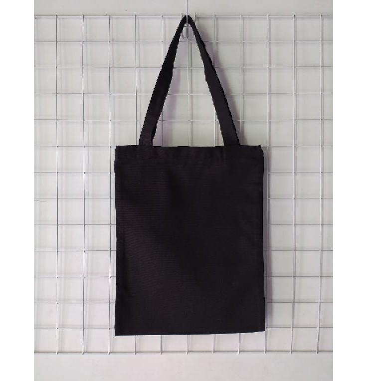 TOTEBAG KANVAS HITAM POLOS Totebag Canvas Totebag Polos Tebal D58T