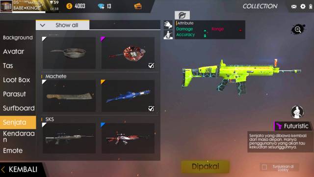 Jual Akun Free Fire Season 2