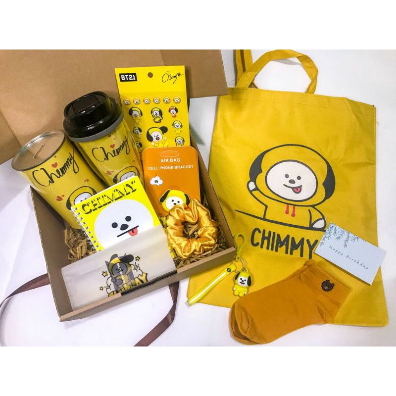 [G2899-CHIMMY) GIFT BOX BT21 ARMY/KADO ULANG TAHUN/KADO BT21 ARMY