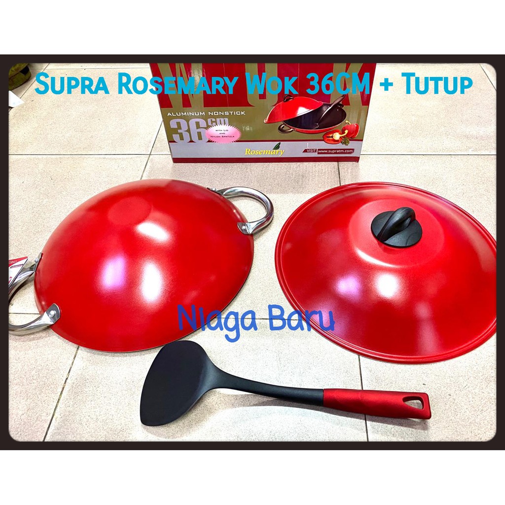 Supra Rosemary Wok 36 CM dengan Tutup