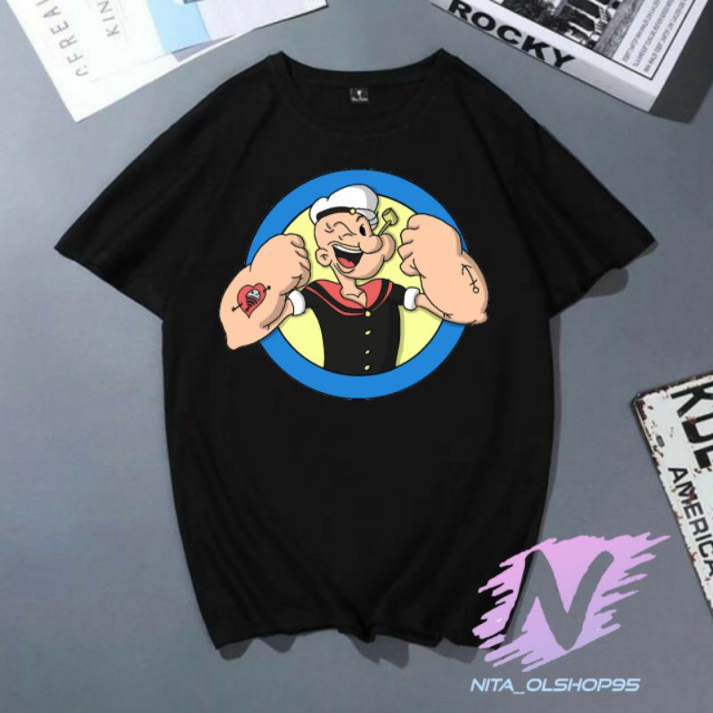 kaos anak Popeye sipelaut baju kaos anak dan dewasa kartun POPEYE