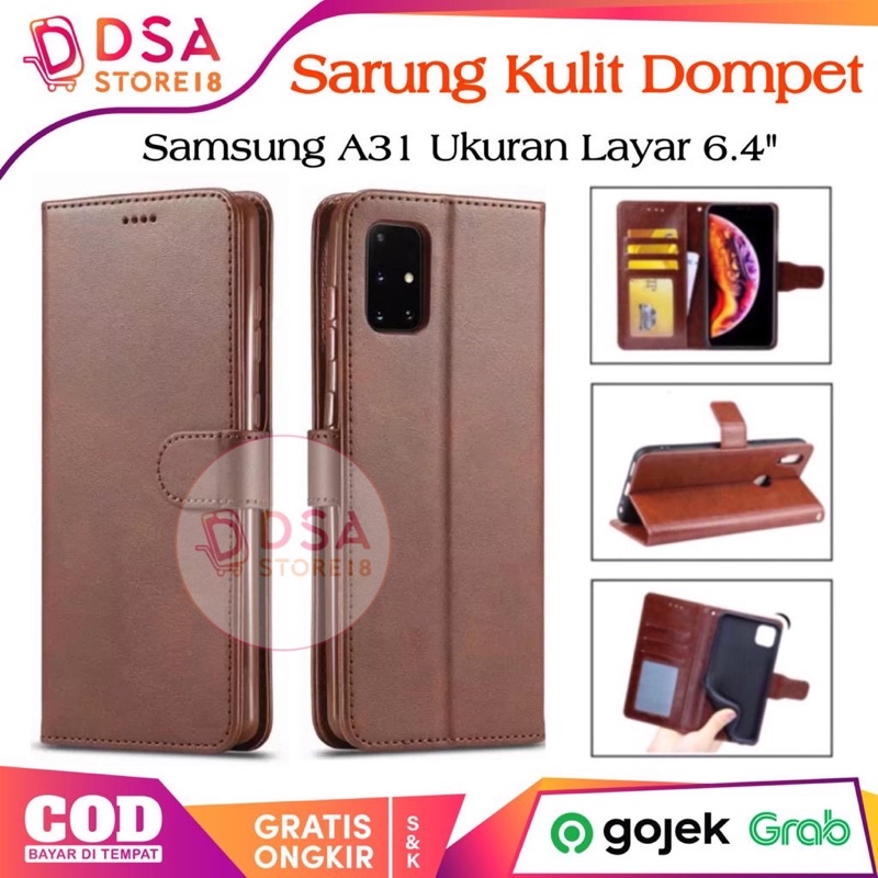 Case Samsung A51 / Casing Samsung A31 / Leather Case Flip Cover Wallet Dompet Hp Casing Kulit