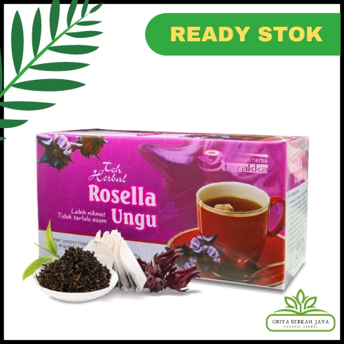 

Teh Herbal Rosella Ungu Tazakka Original isi 20 kantung teh celup HALAL dan Sudah BPOM sebagai Antioksidan dan daya tahan tubuh