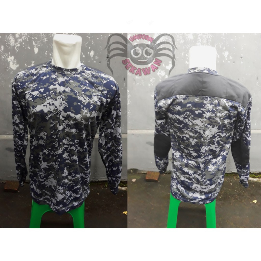 Kaos Loreng NAVY SEAL Lapangan Kaos Panjang Loreng US ARMY