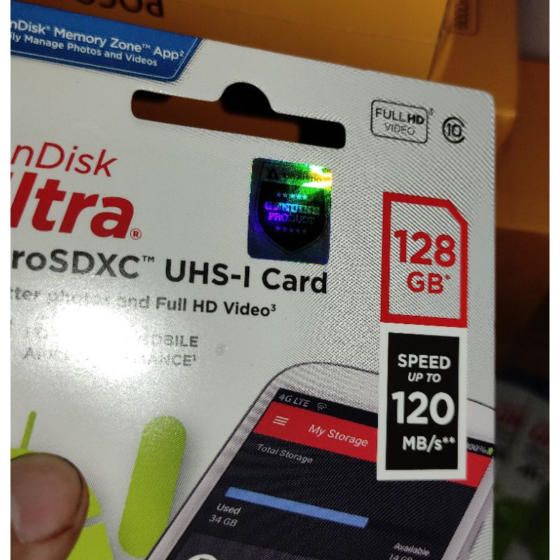 SanDisk Ultra MicroSDXC™ UHS-I A1 128GB up to 120Mbps - Garansi Resmi