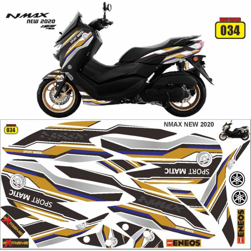 striping motor n max 2020 / decal nmax / sticker variasi nmax