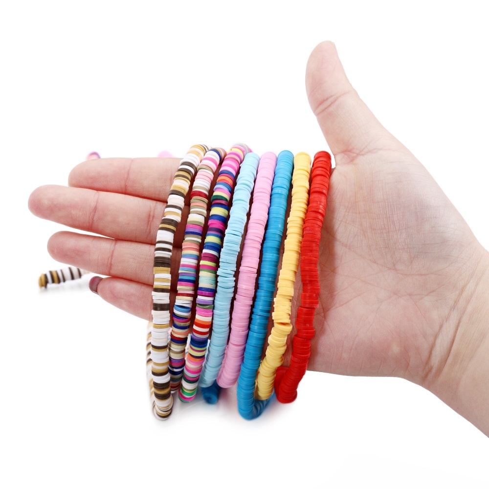 St.kunkka 1ot / pack Rantai Manik-Manik 6mm Untuk Gelang / Kalung