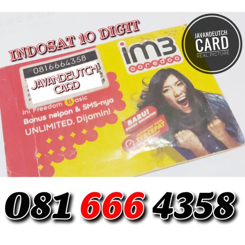 NOMOR CANTIK INDOSAT 10 DIGIT TRIPLE 6 SPESIAL MAPAN 58