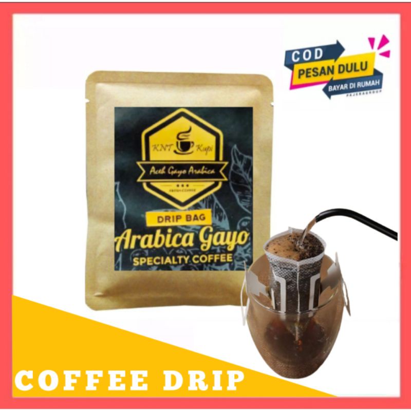 

KOPI ACEH GAYO ARABIKA SPECIALTY Drip Sachet.Single Origin coffee/kopi bubuk dalam drip .TERMURAH & TERLARIS