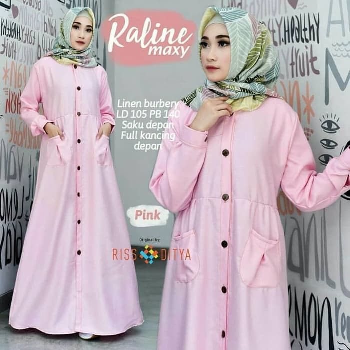 RALINE MAXI DRESS BAJU GAMIS WANITA
