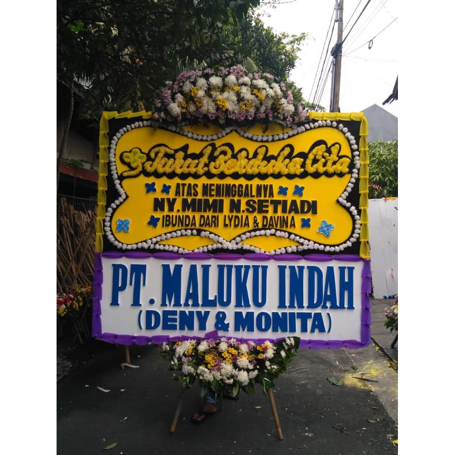 Karangan Bunga/Bunga Papan/Karangan Bunga Papan/Papan Ucapan Bunga / Papan Karangan Bunga 1,8 x 2 M