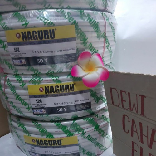 Kabel NAGURU NYM 3x1.5 Kabel Listrik NAGURU NYM NAGURU 3x1.5 - 50YARD PER ROLL