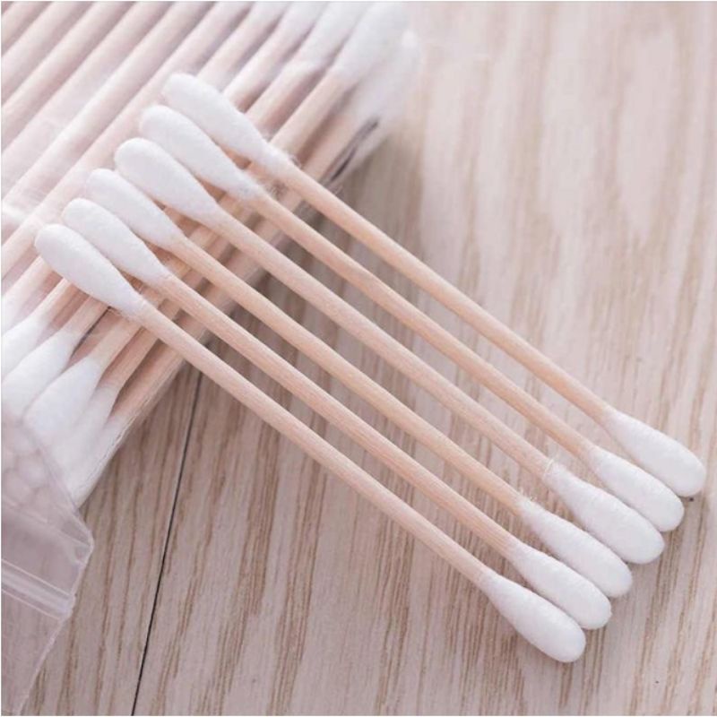 (100 pcs) Cotton Buds Bambu / Cotton Swab Bamboo / Cotton Bud Kayu